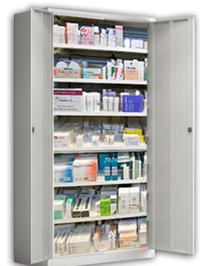 دولاب طبي - Medical Cabinet Metal 2 Door