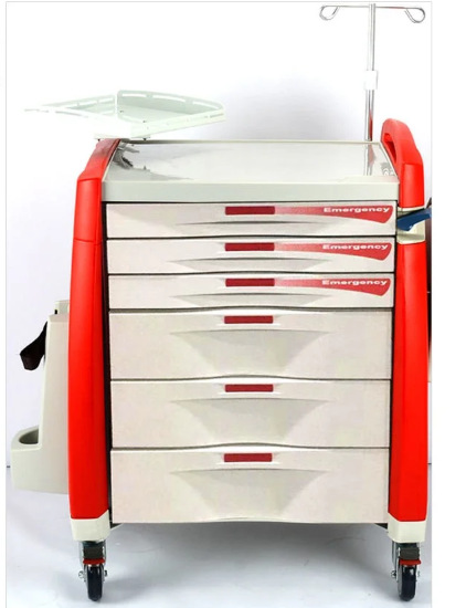 عربة طوارئ - Crash Cart New Model 6 Drawers